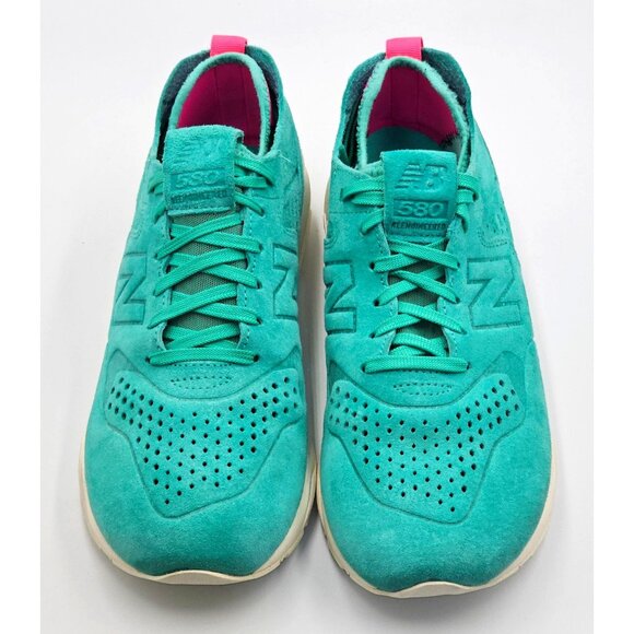 New Balance Women's Teal Blue Suede 580 Deconstructed Running Shoes Size 9 2489 - Picture 13 of 16